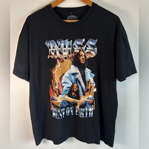 Russ Hip Hop Best On Earth Men’s T-shirt Size XL Black Short Sleeve Graphic EUC